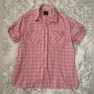 Faded Glory Women’s short sleeve collared button-up shirt (XXL/2XG/20)